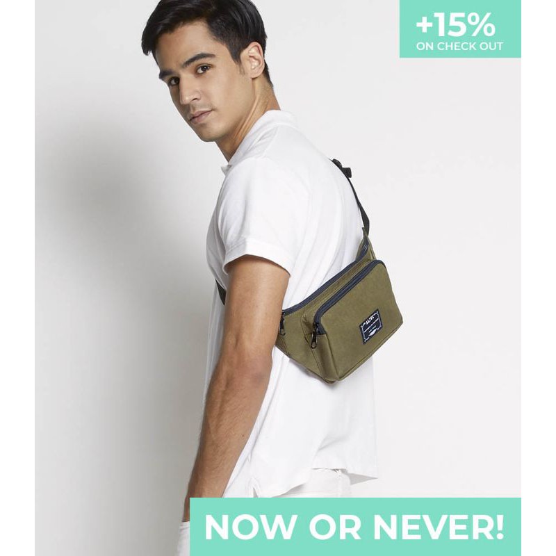 tas oyxen army alive sophie paris tas pinggang cowok