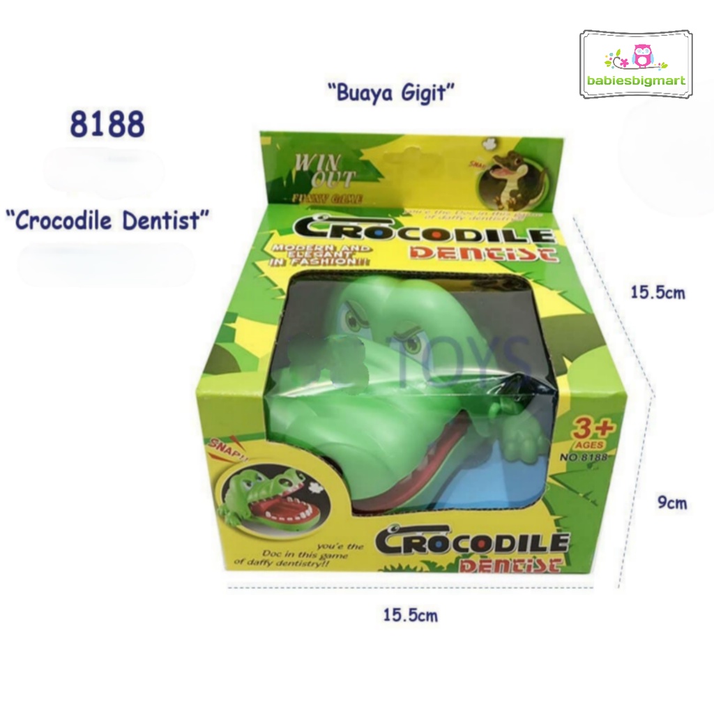 Mainan Anak Buaya Gigit Jari Crocodile Dentist Game Running 8188