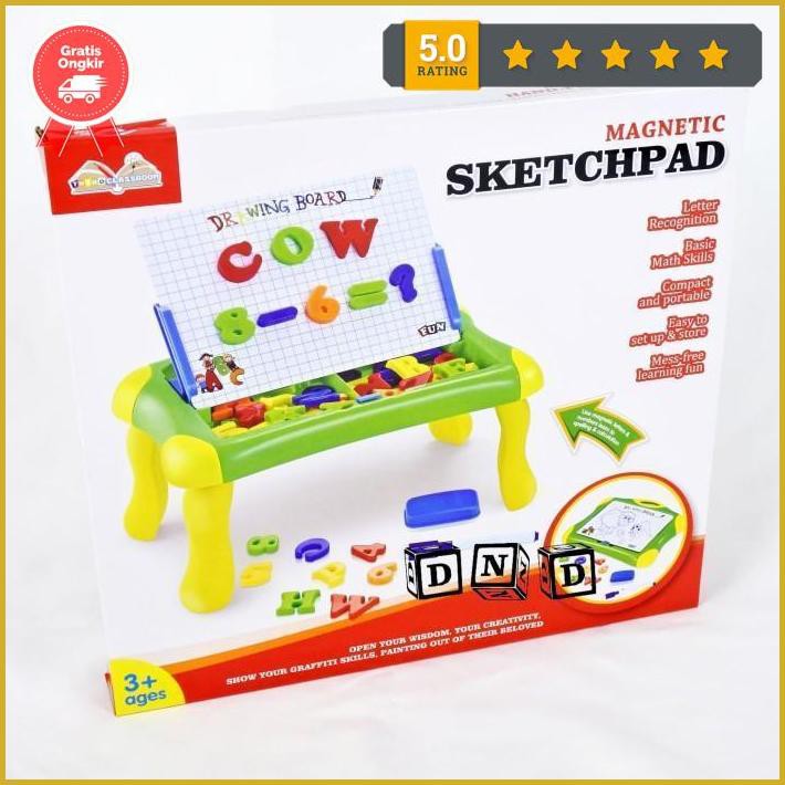 

Mainan Anak Magnetic Sketchpad Board Papan Tulis Magnet 2 In 1 Diskon