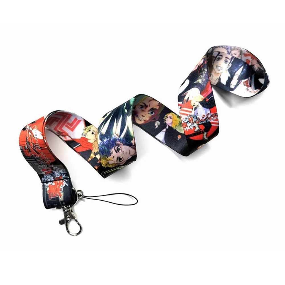 QUINTON Creative Tokyo Revengers Lanyards Phone Accessories Phone Hang Rope Phone Ribbon Key Ring Holder Fans Gift Phone Lanyard Strap Name Tag Holder ID Badge Holder Straps Keychain Neck Straps