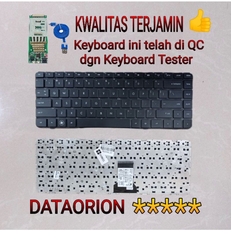 KEYBOARD HP DM4 DV5-2000 DM4-1000 NON FRAME BLACK