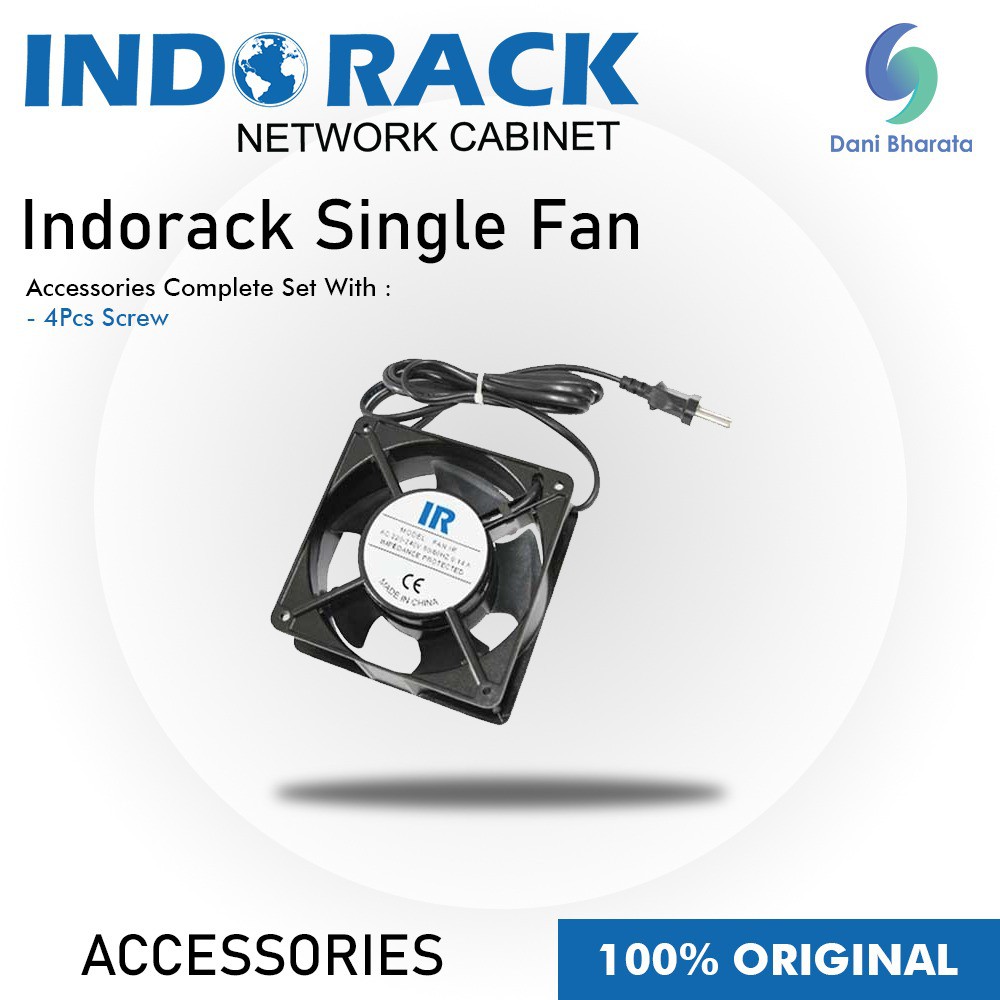 Indorack Single Fan Dimension (DxWxH) : 120 x 120 x 39 mm