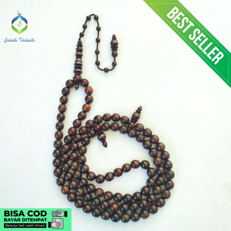 Tasbih Galih Asem Jumbo Size 12mm Model Bulat!! COD