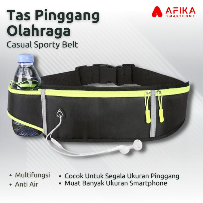Tas Pinggang | Tas Pinggang Olahraga Sport Lari Jogging Running Belt Pria Cowok Cewek