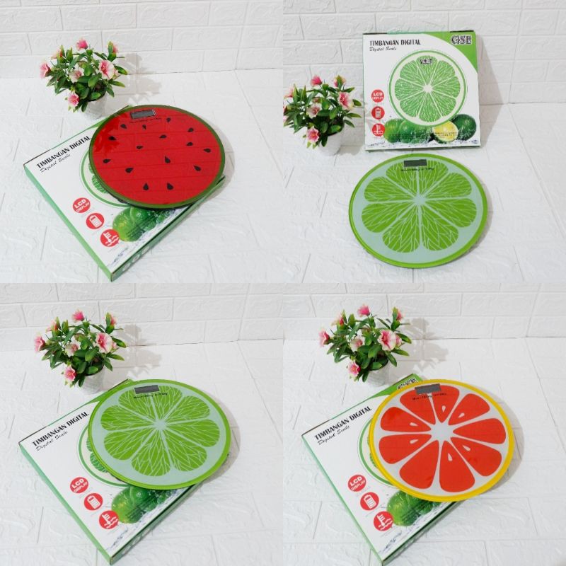 

timbangan badan motif buah