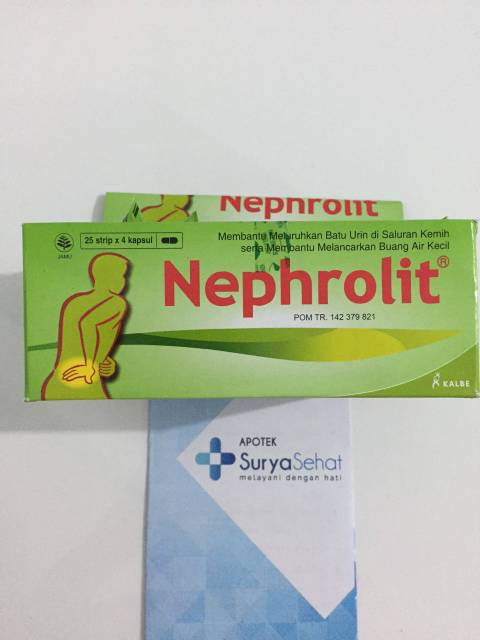 Nephrolit Strip isi 5 kapsul Kalbe Jamu Peluruh Batu Urin dan Pelancar Buang air Kecil