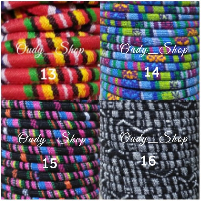 Tali Gelang Rajut Tenun Etnik Diameter 5 mm