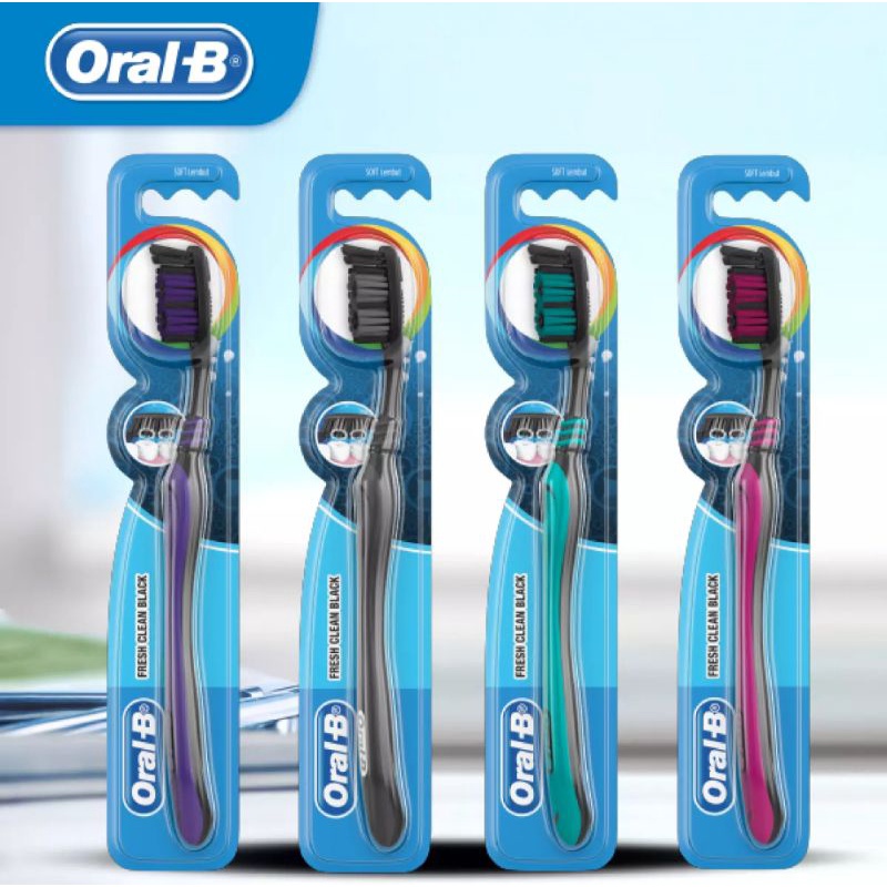 Sikat Gigi Oral-B all rounder black fresh clean/sikat gigi dewasa 1pcs