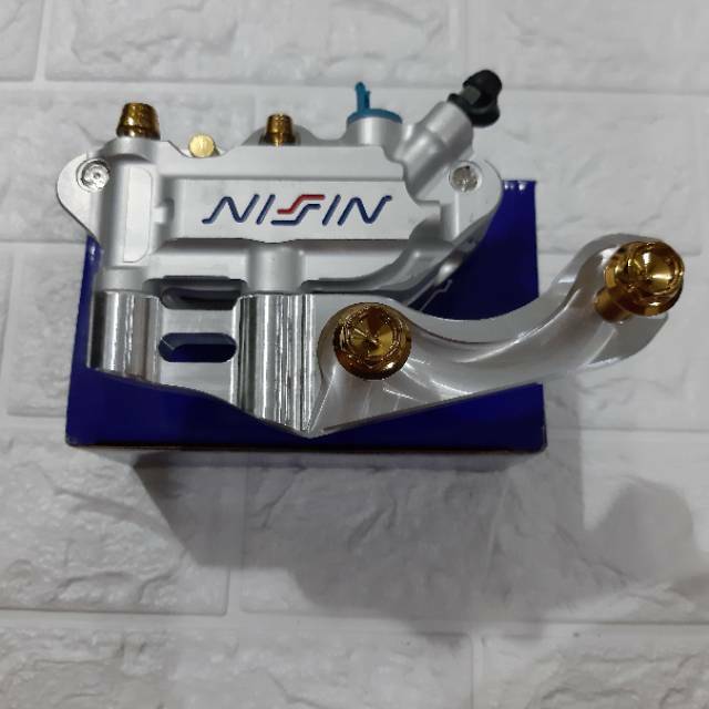 KALIPER MONOBLOK 4 PISTON PLUS BREKET VIXION NOUVO RXK NEW JUPITER BURHAN FREE BAUT