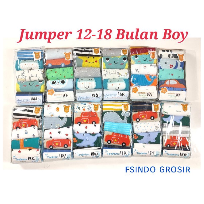 Jumper bayi lengan pendek 5 in 1 KODE J / jumper bayi/ kaos bayi 5 in 1/ sleepsuit bayi Jumper bayi
