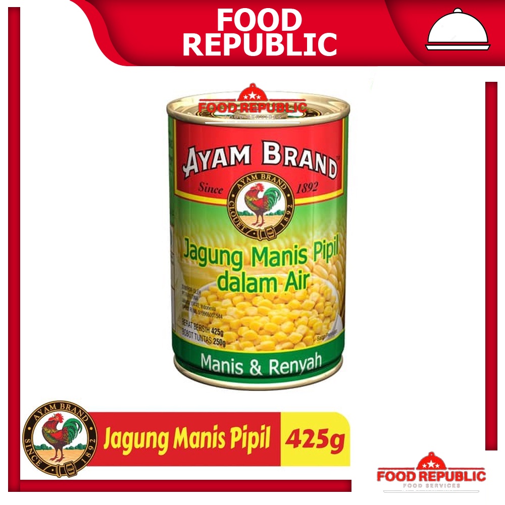 AYAM BRAND JAGUNG MANIS PIPIL 425 GR GARAM / KRIM SWEET CORN CREAM