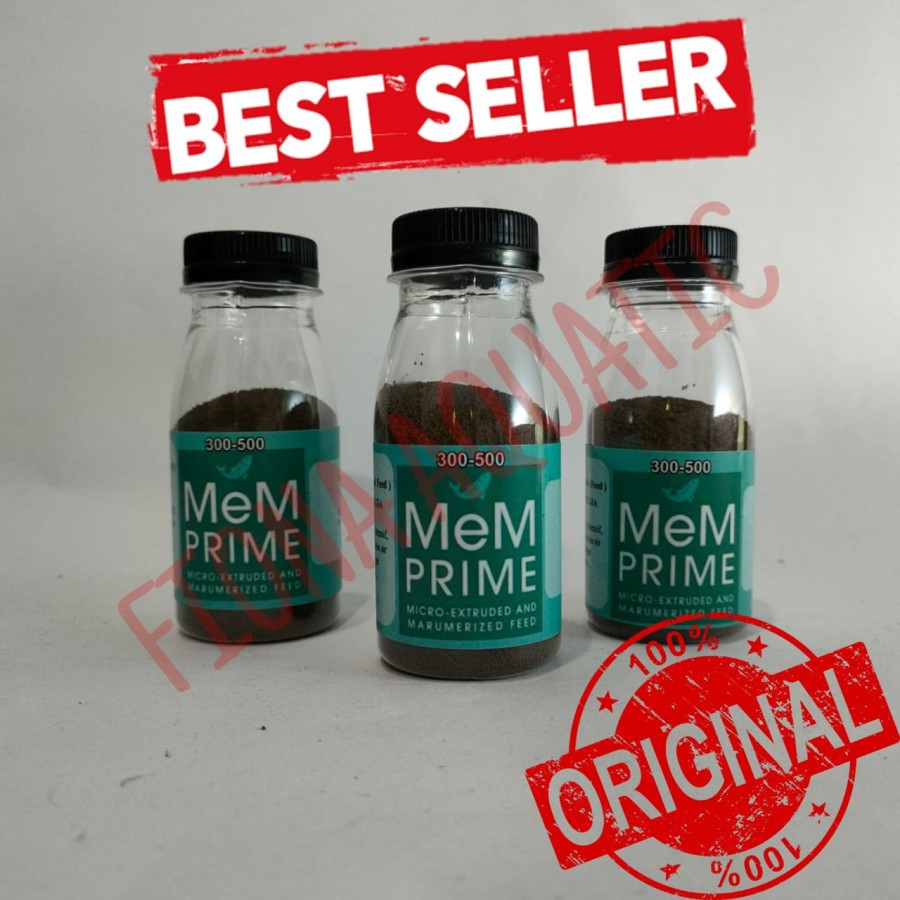 ( 50 GRAM) PELET MEM 300-500 MIKRON / PELET IKAN 3/5 / MEM PRIME