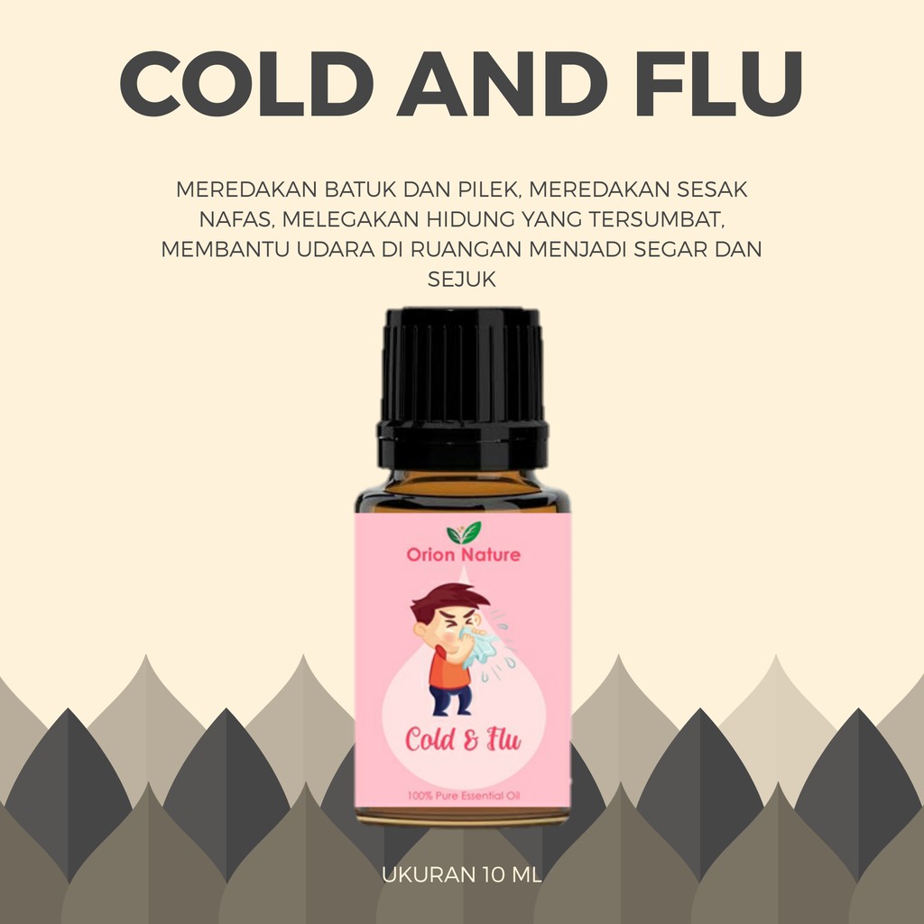 Orion Nature Cold &amp; Flu 100% Essential Oil Cough and flu Minyak Aroma Terapi Pure Therapeutic Grade