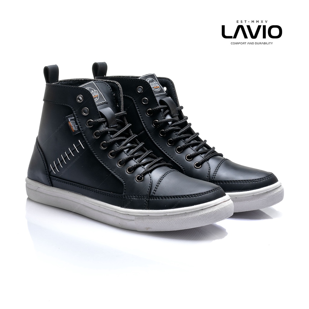 Sepatu Sneakers High Pria Dewasa Casual Lavio Alvaro Original Terbaru