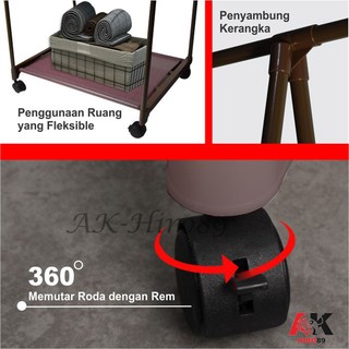 Rak Gantungan Baju Multifungsi  Stand Hanger Rak Baju  