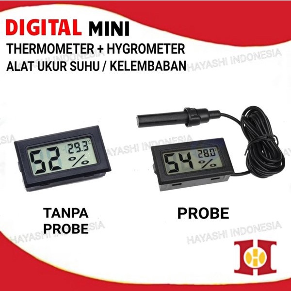 Mini Digital Thermometer Hygrometer Termometer Alat Ukur Kelembaban