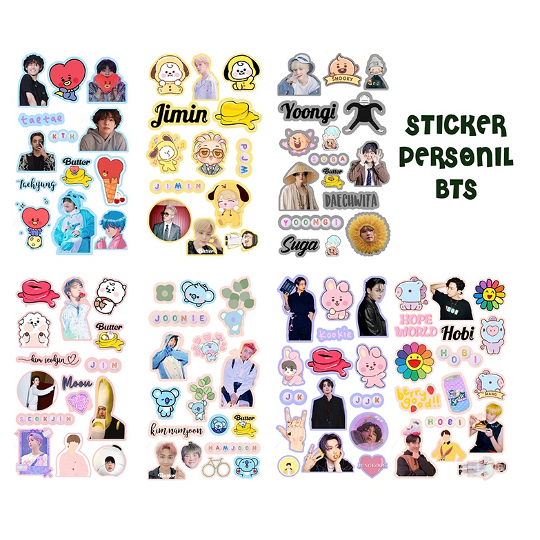 

Sticker jurnal BTS personil