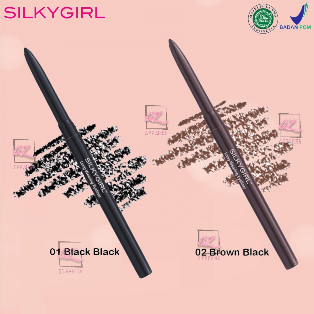 SilkyGirl Long Wearing Eyeliner Black | Brown