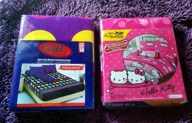 Sprei Lady Rose Hello Kitty Daniel Pink 160/180x200