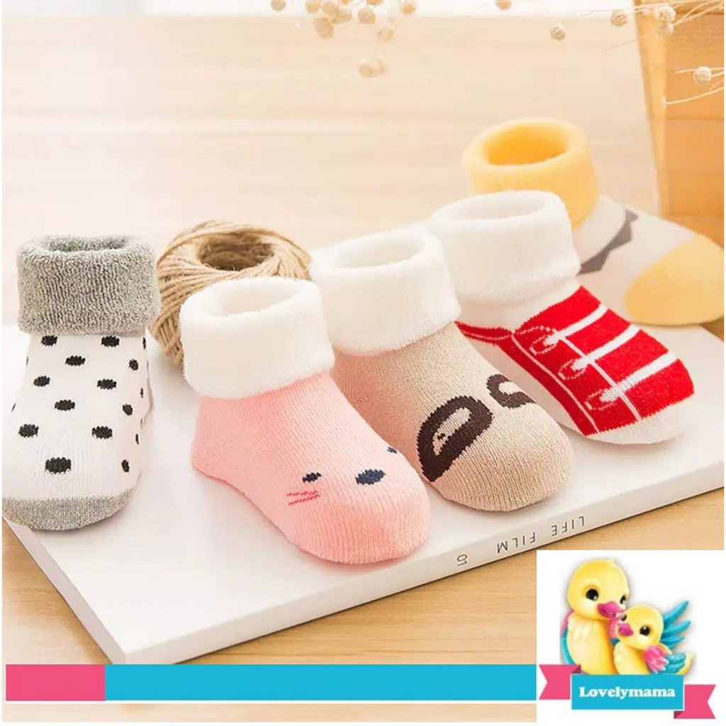 Kaos Kaki anak Bayi cute animal lucu import boy girl baby kids sepatu socks katun kartun baru lahir