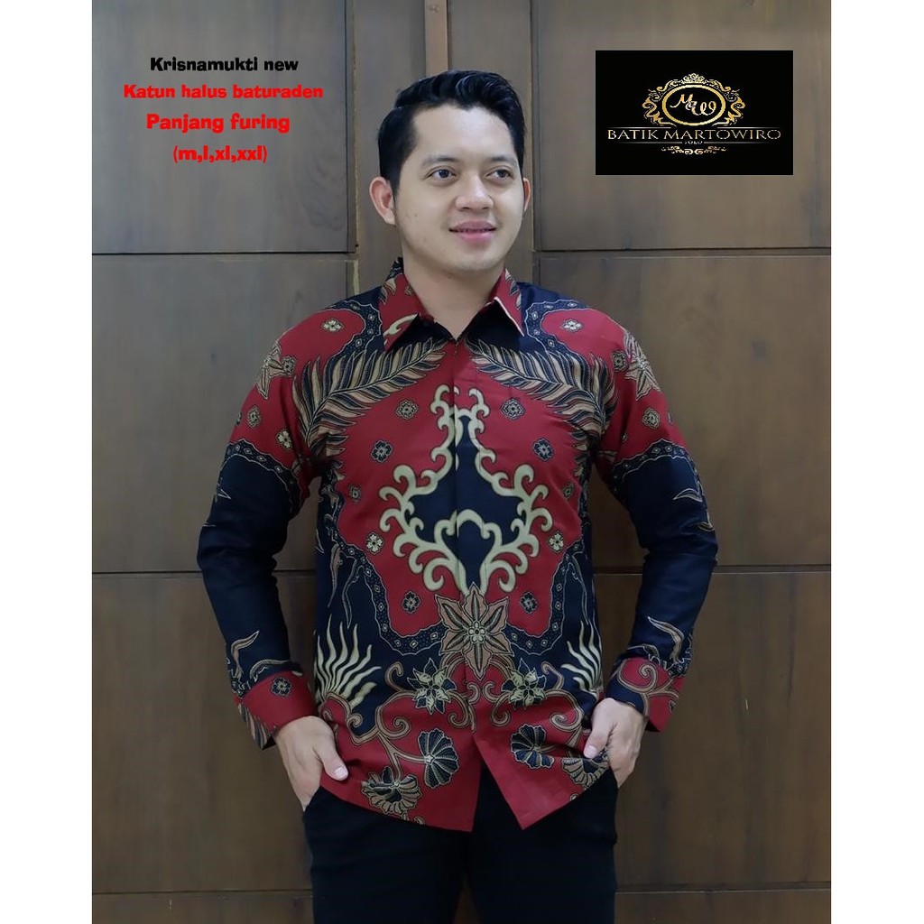 Krisnamukti PREMIUM KEMEJA BAJU BATIK PRIA SOLO LENGAN PANJANG FULL FURING KATUN HALUS Atasan MODERN SEKAR PEKEN AYAM CEMORO KAMANDANU AJISAKA AFANDI 2 SINGA SOGAN BIANTARA KAWUNG ROGO DEWANGGA  GARUDA PANCASILA  NGOPI LAPIS SATYA KENCONO AMBARWATU PEKSI