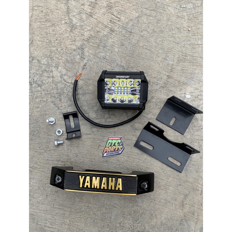 Lampu LED Strobo rx king 15 led set dudukan set kumis yamaha rx king