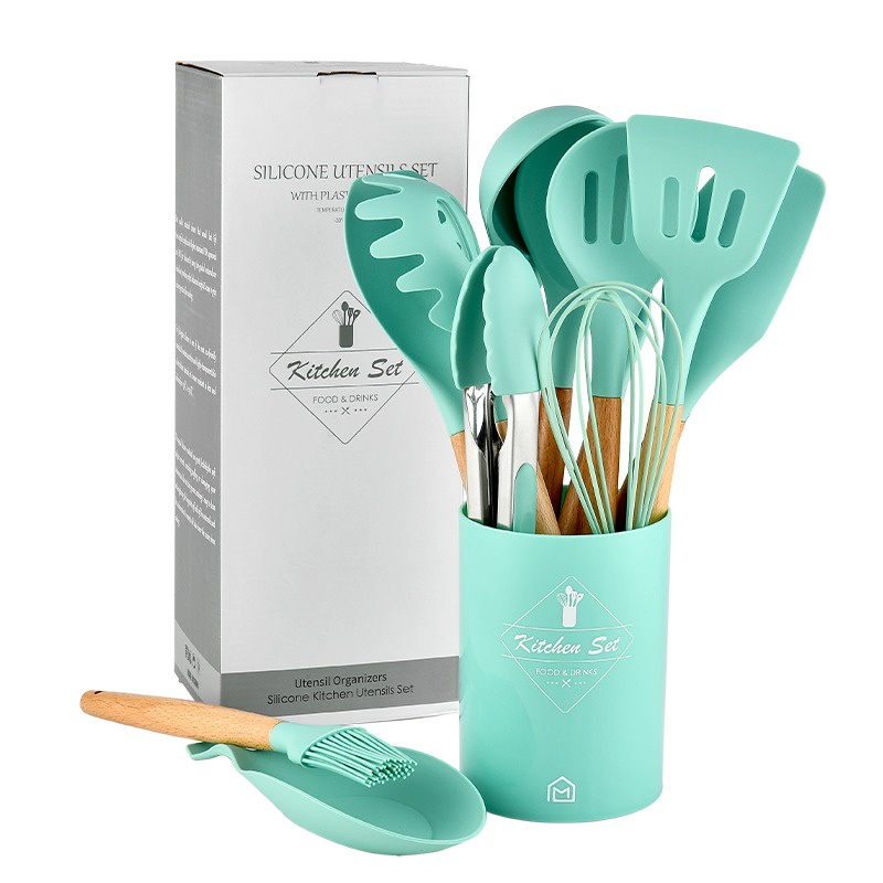 Silicone Utensil Set 13pcs 967 Peralatan spatula silikon sutil KITCHEN SET