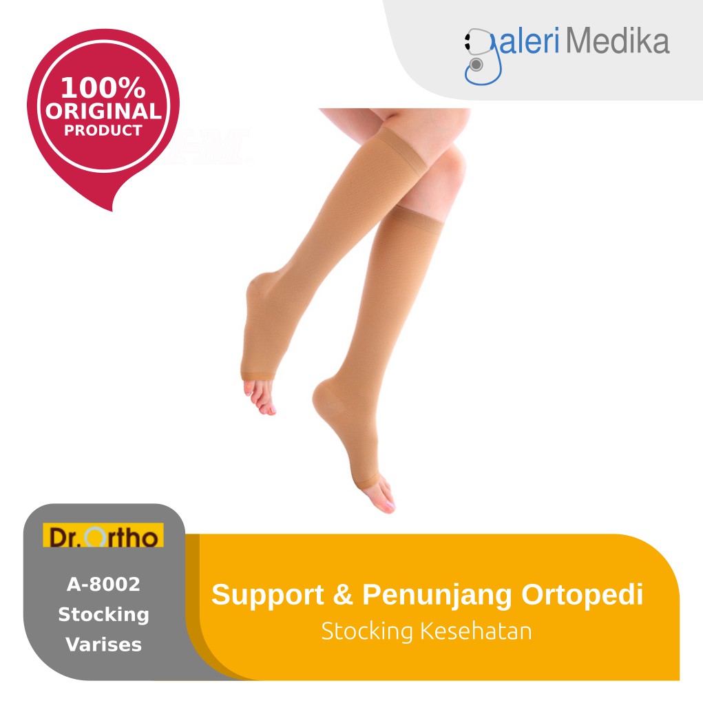 Stocking Varises Dr. ortho A-8002 Under Knee Stocking Open Toes