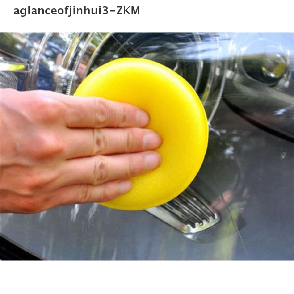 [AGID] 12pcs Waxing Polish Wax Foam Sponge Applicator Pad Cleaning Car Vehicle Glass [zkm]