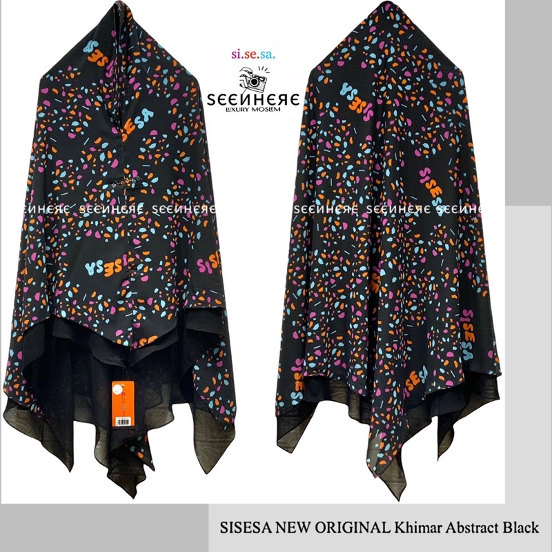 SISESA NEW ORIGINAL GUARANTEED - Khimar Abstract Black
