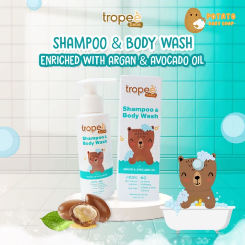 Tropee - Shampoo &amp; Body Wash With Argan Oil &amp; Avocado Oil