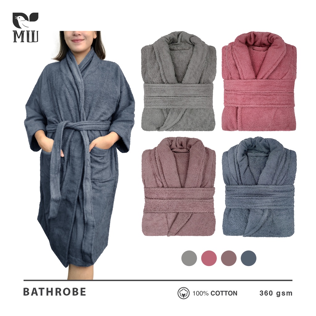 Bathrobe Morning Whistle Handuk Kimono Dewasa 100% Premium Cotton | Kimono Towel