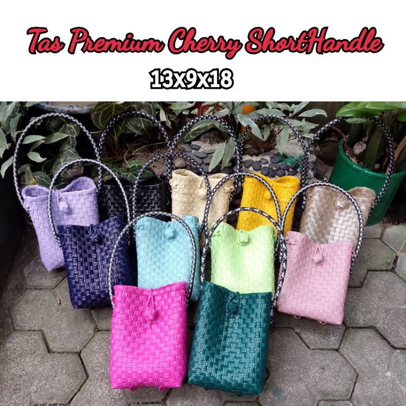 Tas Wanita/ Tas Jinjing Wanita/ Tas Jinjing Premium Cherry Short Handle