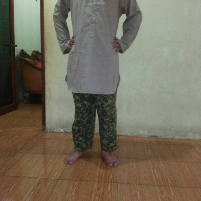 Atasan gamis pakistan coklat muda