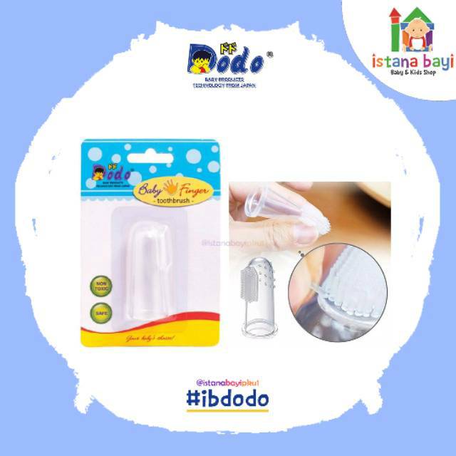 Dodo Silicone Finger Tooth brush - Sikat gigi dan gusi bayi DAC012