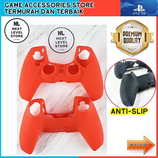 PS 5 Joystick Silicone Case Thumb Grip PS5 Controller Premium - Merah