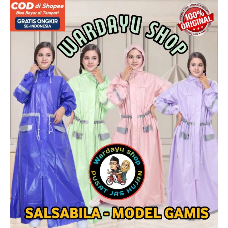 Jas Hujan Model Gamis Wanita Muslimah Plevia Salsabila Terbaru Kuat Harga Grosir Terlaris / Raincoat Cewek Mantel Stardust Syar'i Ponco Rok Terusan Syari Tebal