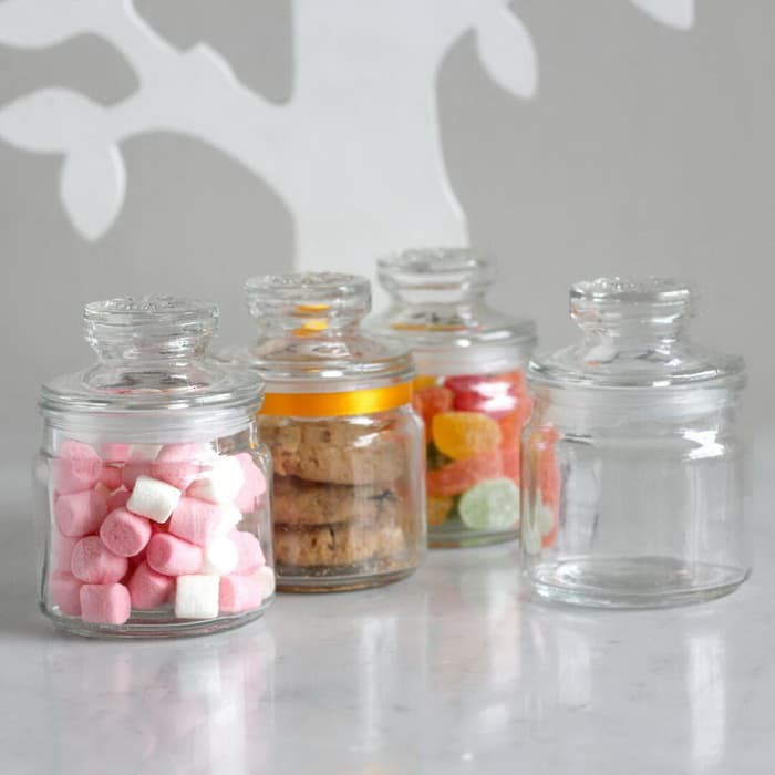 TOPLES / MINI JAR / KELER- TEMPAT PENYIMPANAN PERMEN KUE- DLL - E.39