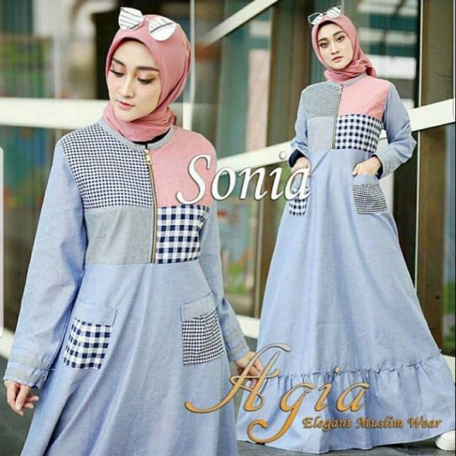 MK Sonia Maxy / maxi dress / gamis cantik / syari