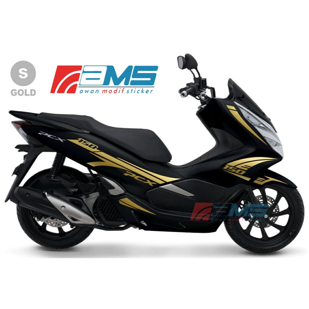 Sticker PCX WARNA GOLD KODE S