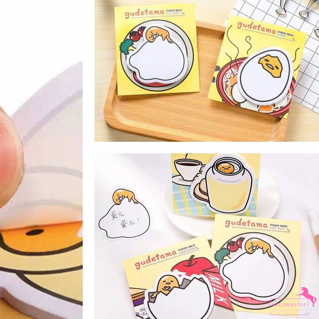 Sticky Notes Karakter Lucu Sticky Note Gudetama