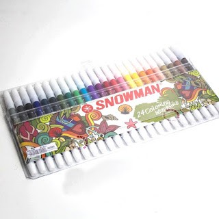 

Spidol Snowman set 24 Warna ( 1pack isi 24 warna ) - SHAGB