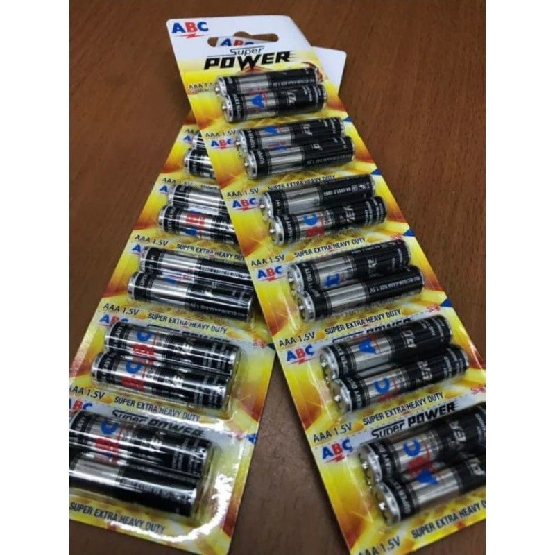 BATERAI/BATTERY/BATTERAI/BATRE ABC SUPER POWER AAA 1.5V PROMO CUCI GUDANG