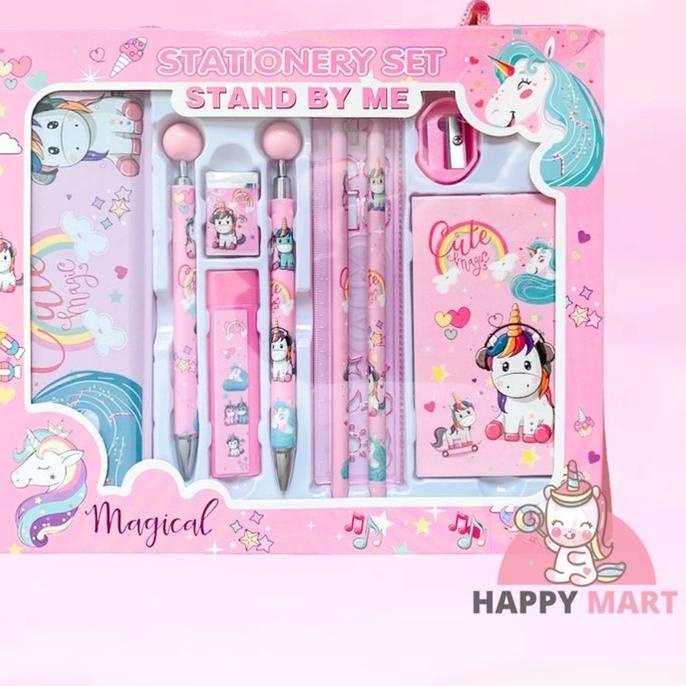 

BEST SELLER tempat pensil set pensil mekanik unicorn / pony / frozen**