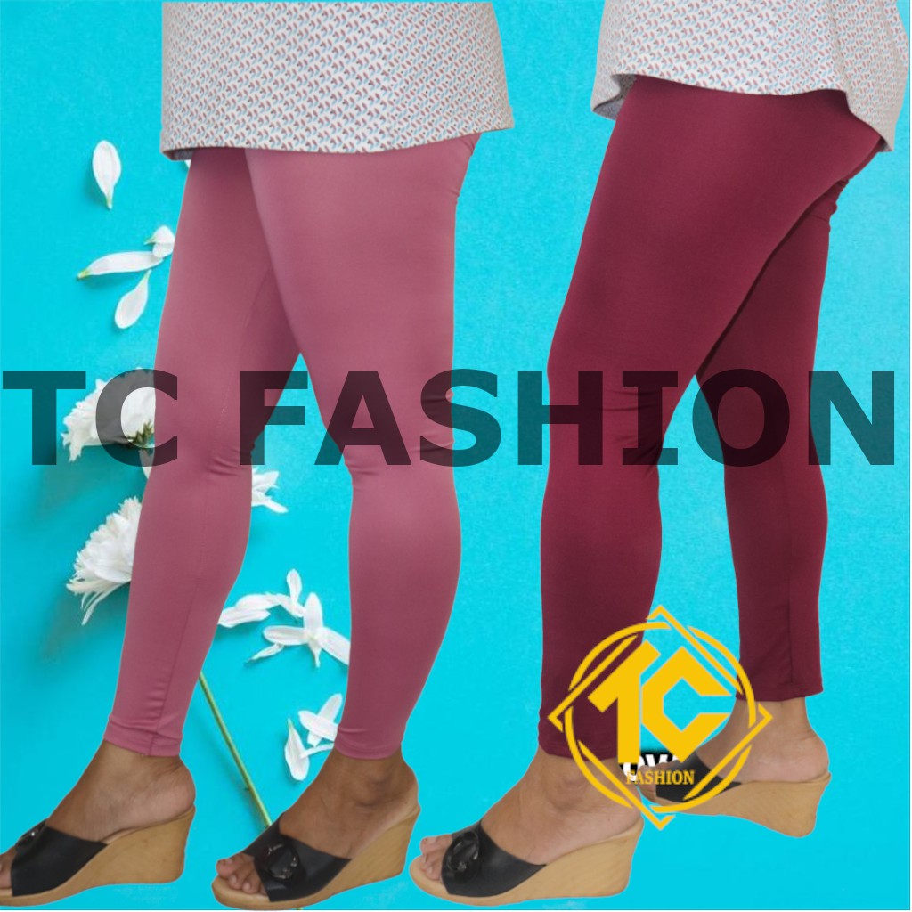 Legging panjang  wanita polos bahan spandex