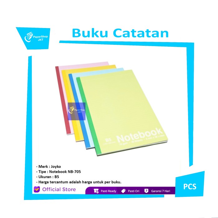

[RESTOCK] JOYKO Buku Catatan B5 Notebook NB-705 [ PER BUKU ]
