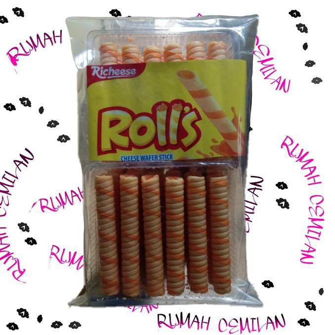 

Richeese Rolls Wafer Roll /Snack Ori Kiloan Asli!