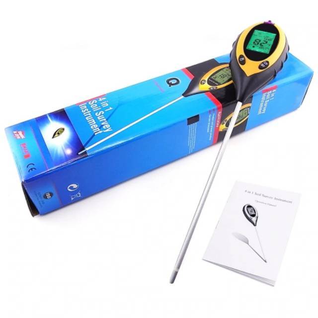 Soil pH Meter Digital pH Meter Tanah Digital 4in1