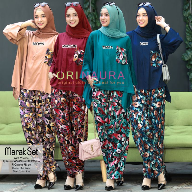 MERAK SET BAJU SETELAN PANT BY ORI NAURA