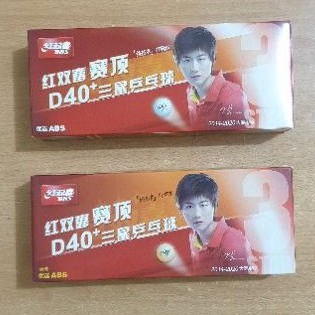 BOLA PINGPONG DHS D40+ BINTANG 3. DHS 3 STARS. ORIGINAL. PUTIH